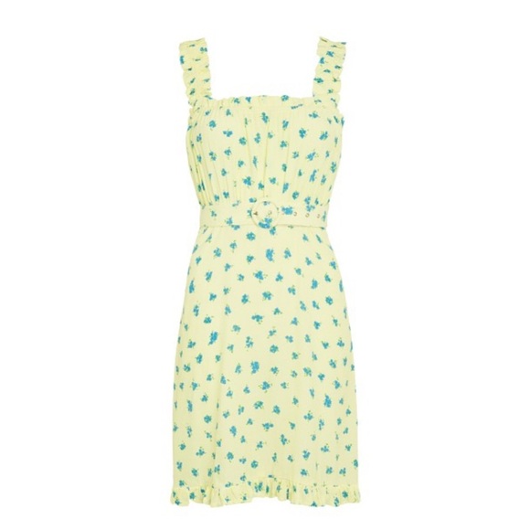 Faithfull the Brand Luda Lemon Mini Dress - Picture 4 of 6